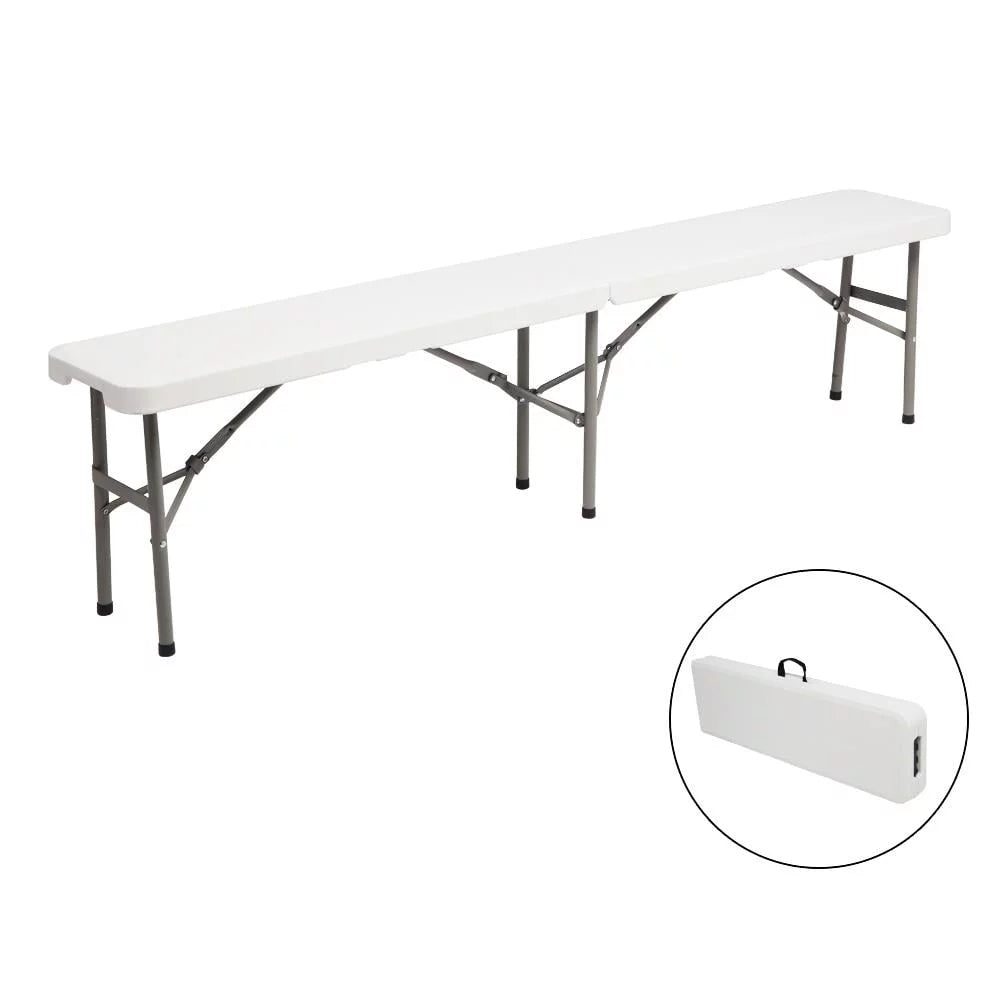 3 Pieces 6ft Portable Folding Picnic Table with Bench V33309