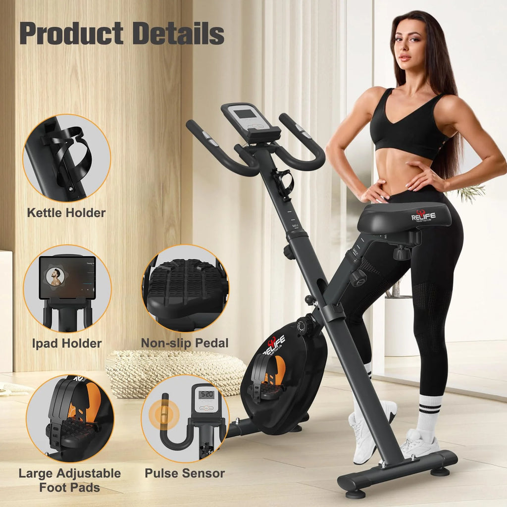 Upright Foldable Stationary Bike I62746