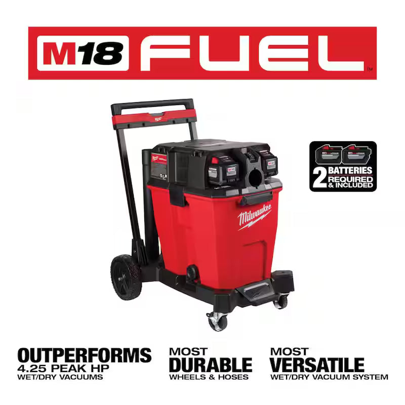 12 Gal Cordless Wet/Dry Shop Vac Kit with Utility Brush and Nozzle U849