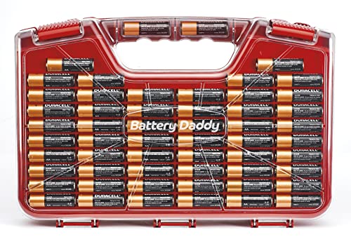Battery Organizer Storage Case with Tester T724486
