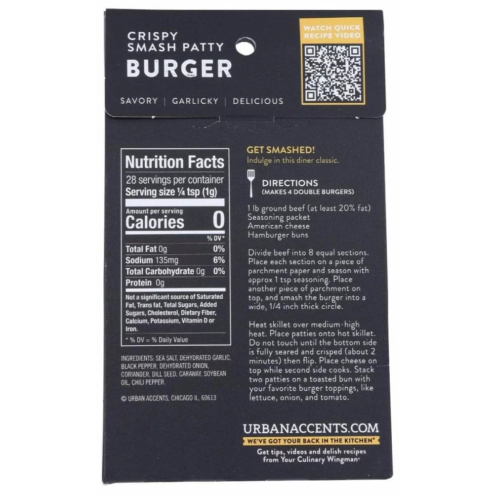 Burger Classic Steakhouse Mix 1 oz Pack of 4 X637