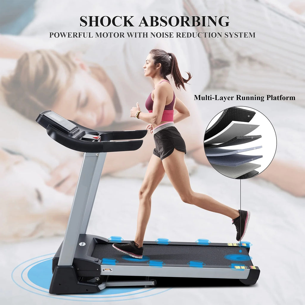 Folding Treadmill with 15% Electric Incline X9123