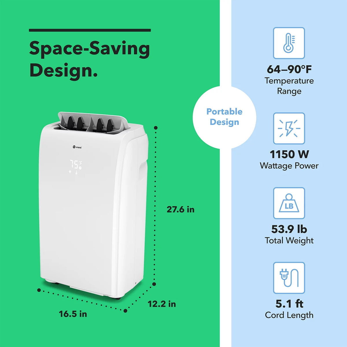 10000 BTU Portable Air Conditioner T147