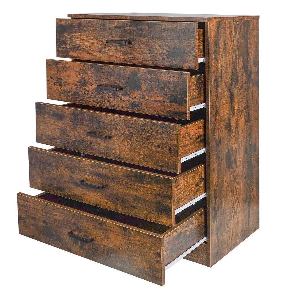 Black 4 Drawer Dresser S255