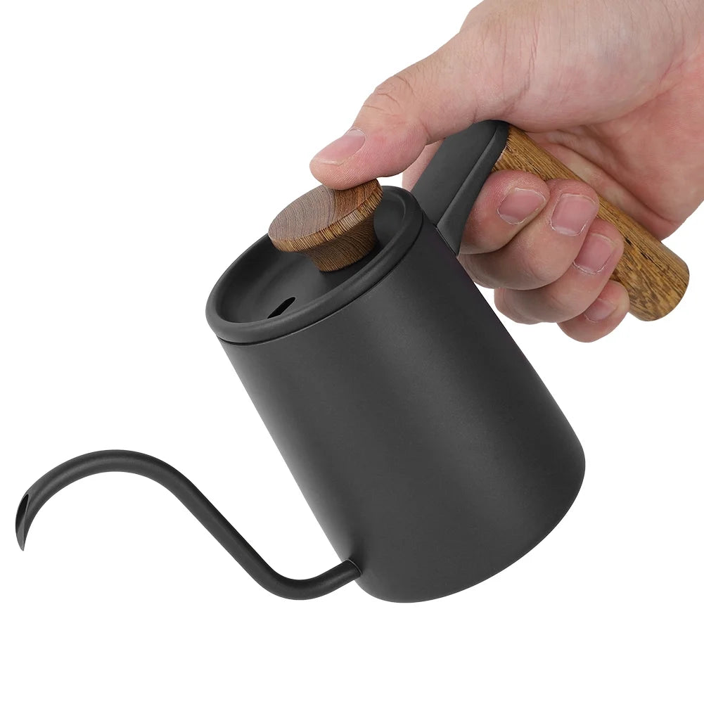 350ml Stainless Steel Gooseneck Drip Coffee Pot Q89419