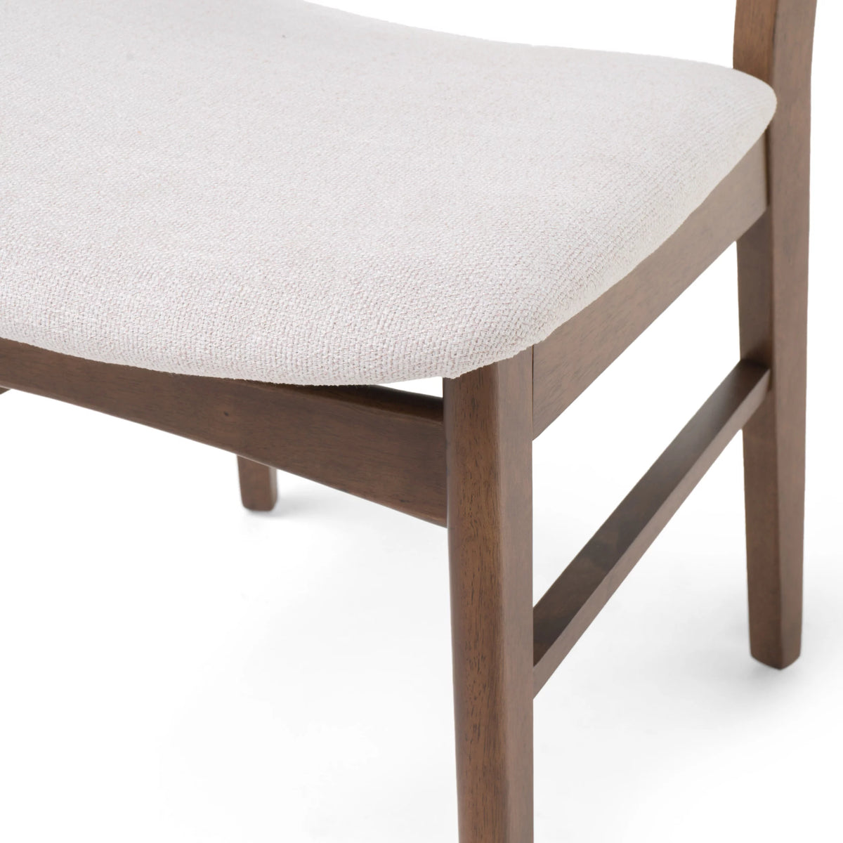Set of 4 Light Beige Fabric Dining Chairs R482588