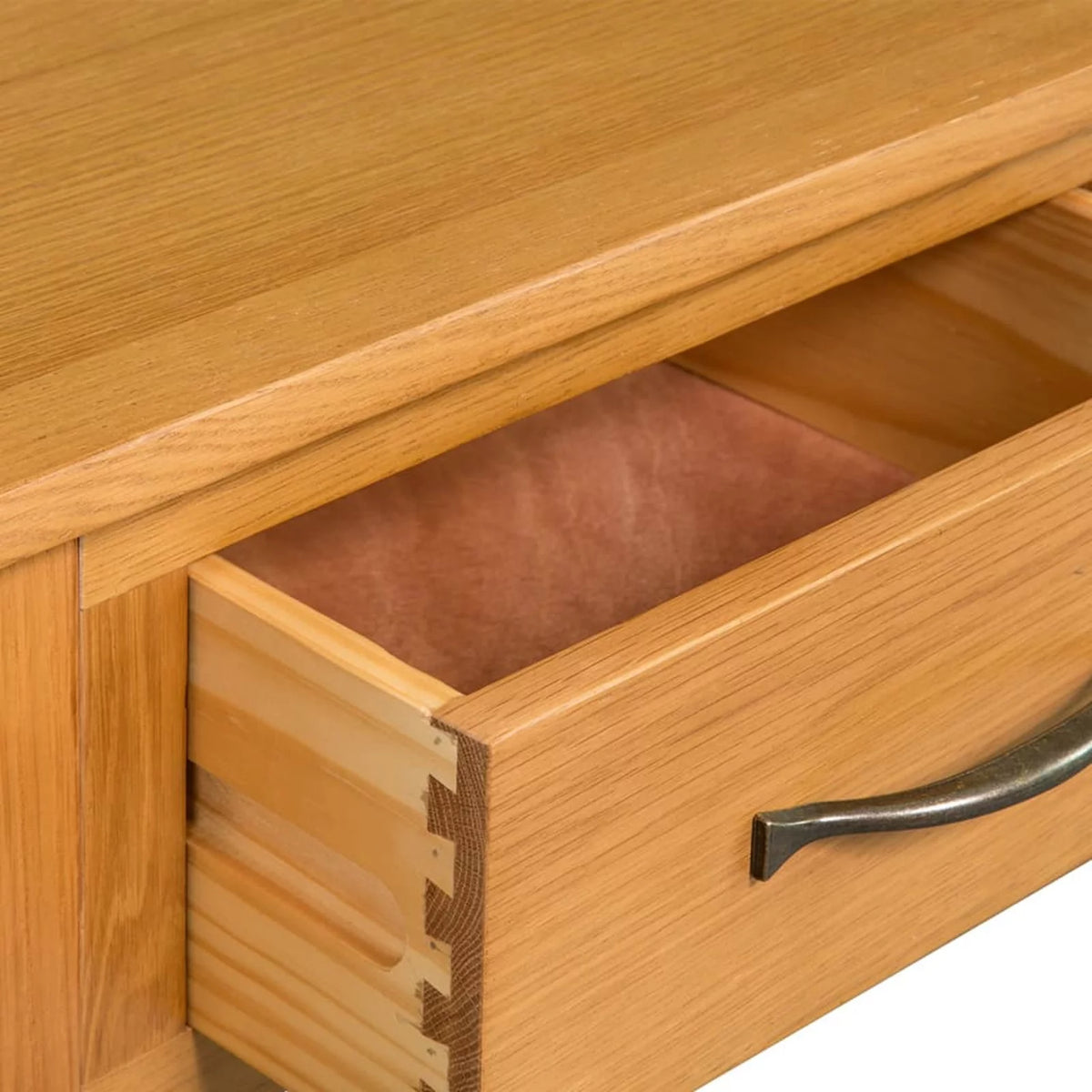 Solid Oak Wood Console Table S352405