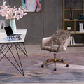 Velvet Fabric Swivel Desk Chair K66026