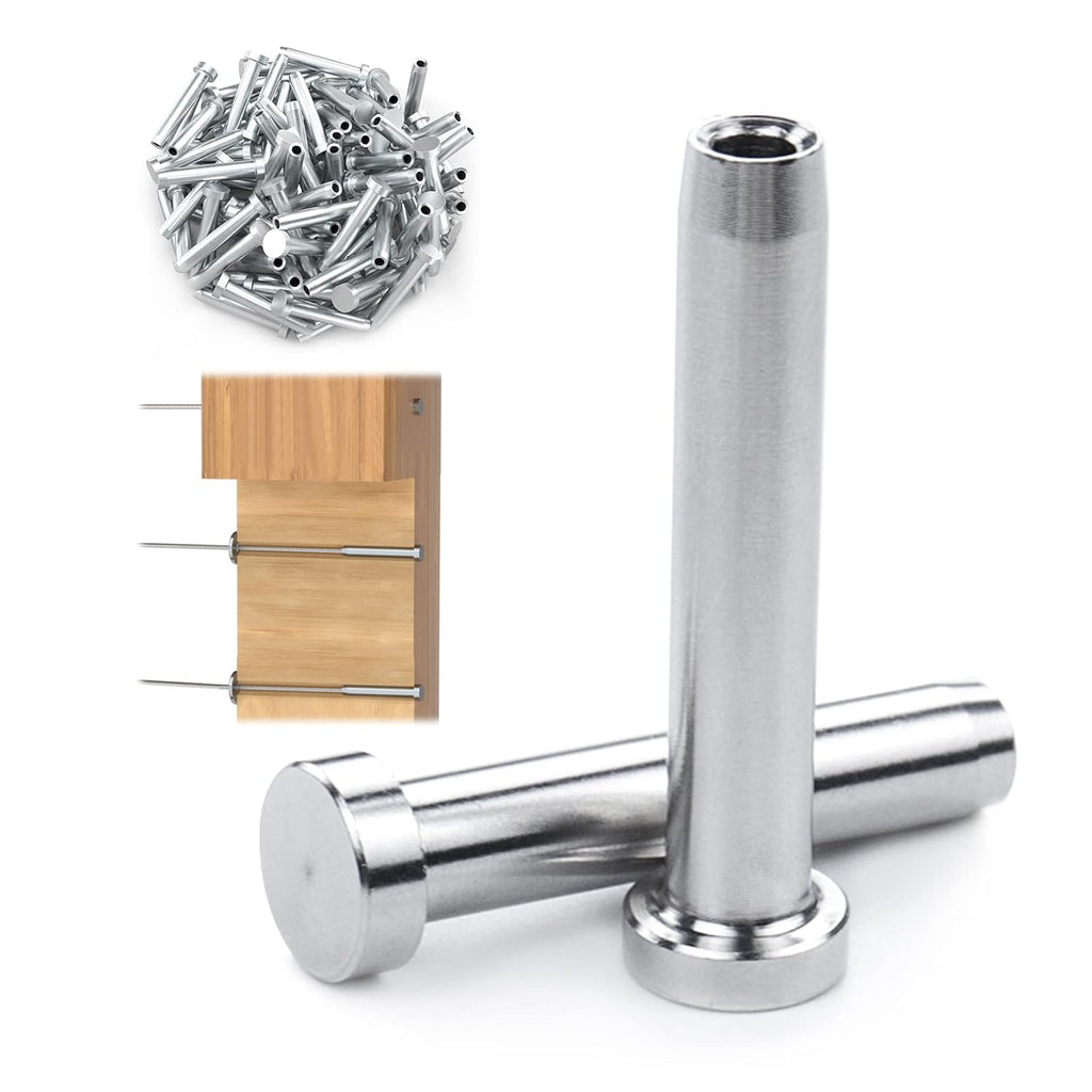 100Pack 1/8 T316 Stainless Steel Cable Railing Kit R369