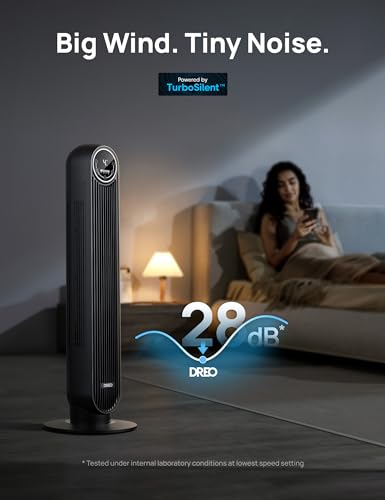 Black 4 Speed Tower Fan B254