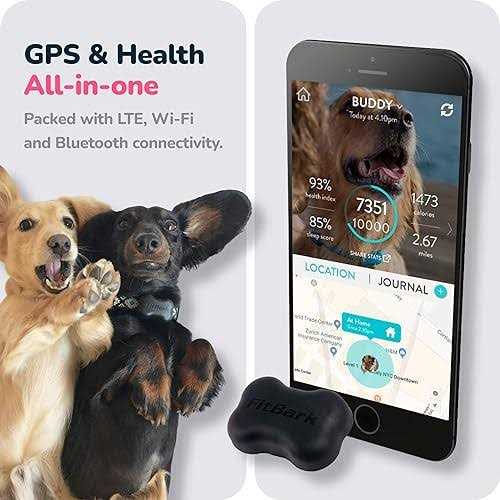 GPS Dog Tracker Health & Location Pet Tracking Collar Device X634787