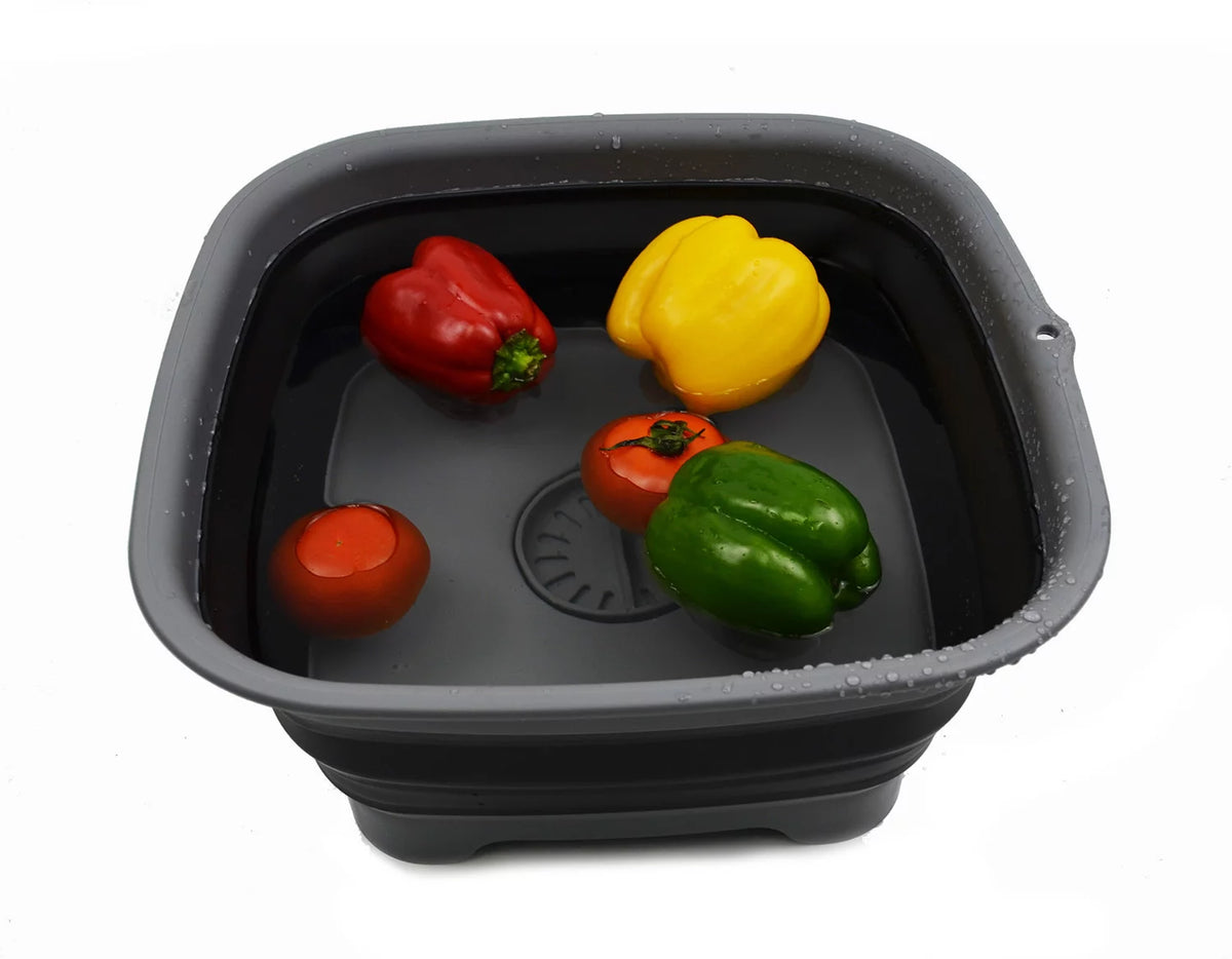 9.3L Collapsible Dishpan with Draining Plug A10581