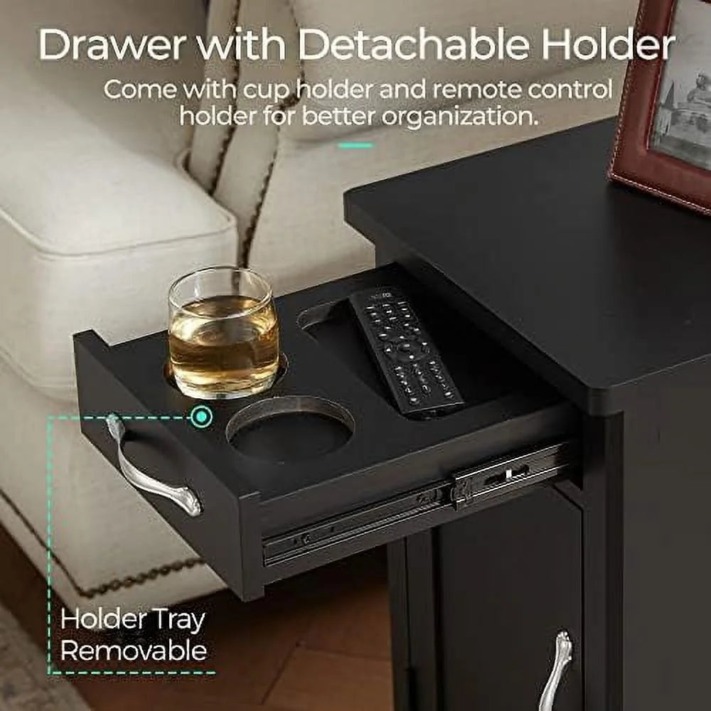 End Table with Charging Station and Drawer L92636