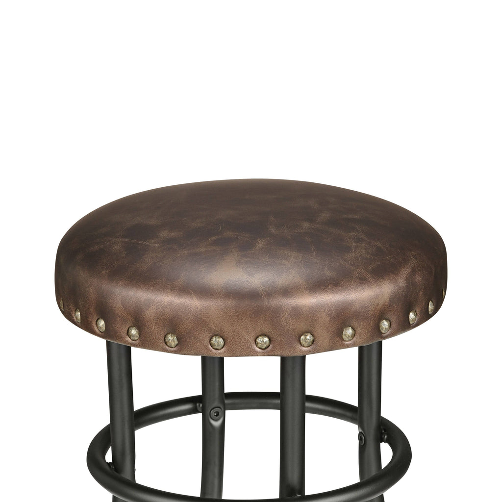 Rustic Bronze Counter Barstools Set of 2 I5613