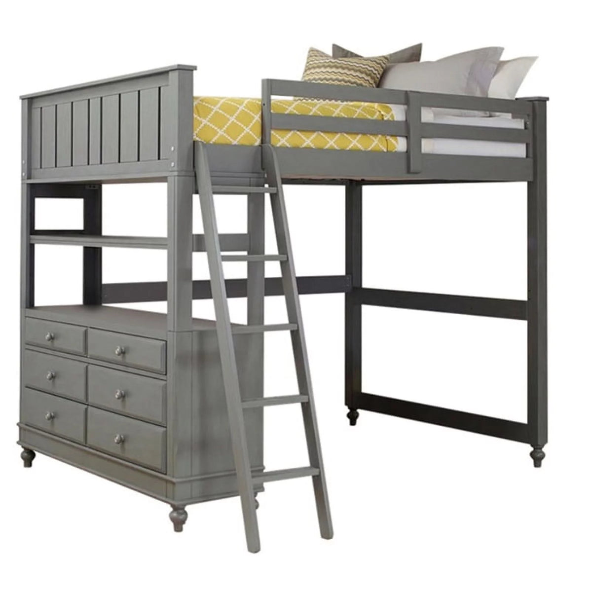 Full Loft Bed with Dresser H419