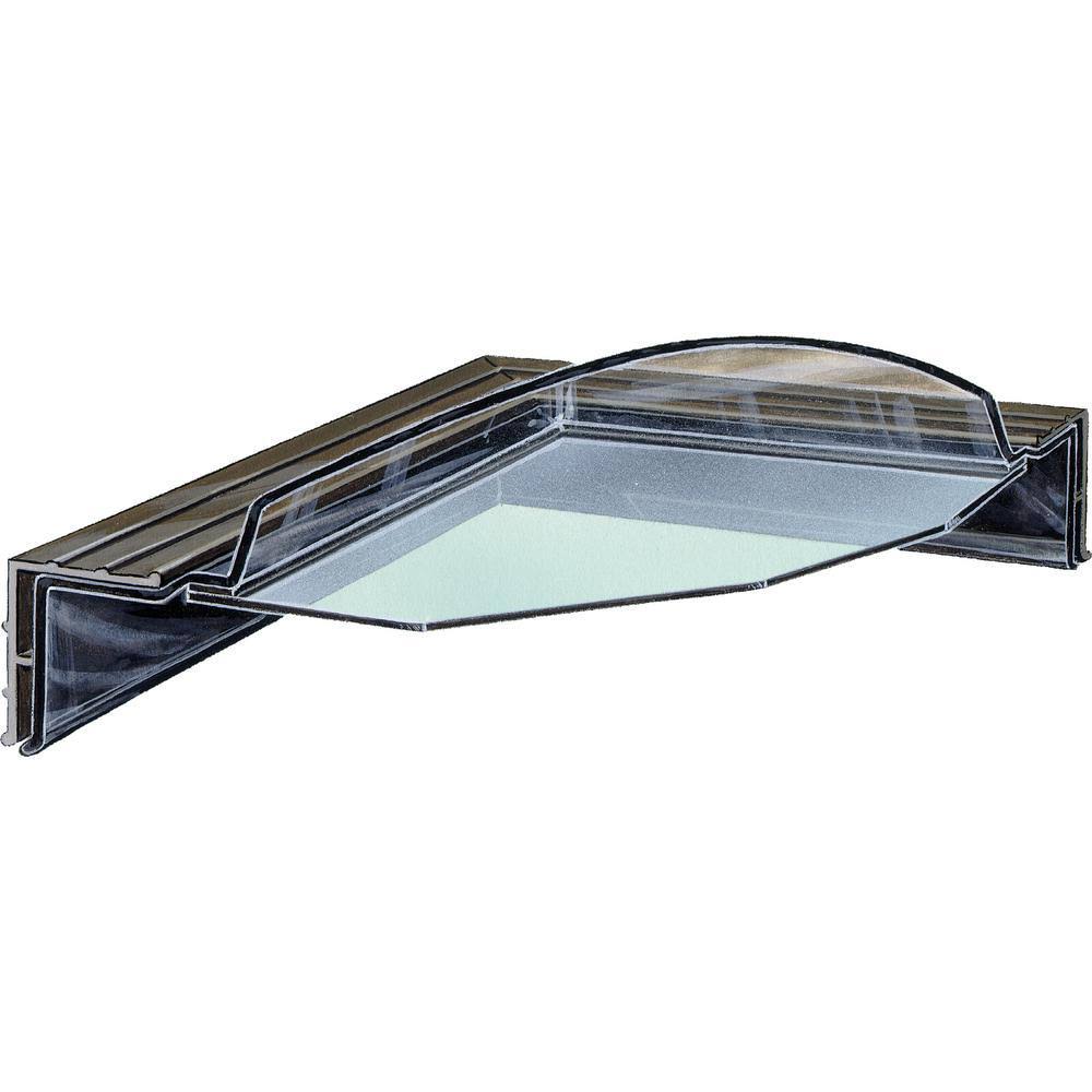 22-1/2 in. x 46-1/2 in. Impact Fixed Curb Mount Polycarbonate Skylight B3038