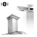 36 in. 400 CFM Ducted Wall Mount Range Hood in Stainless Steel and Glass L788988
