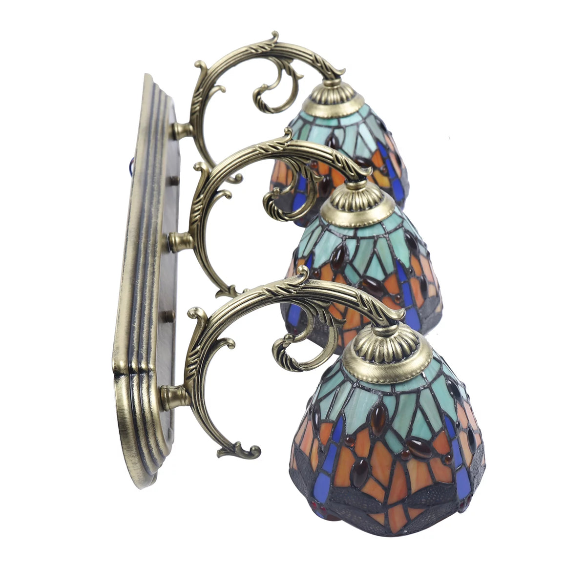 Stained Glass Wall Sconce Lamp J853