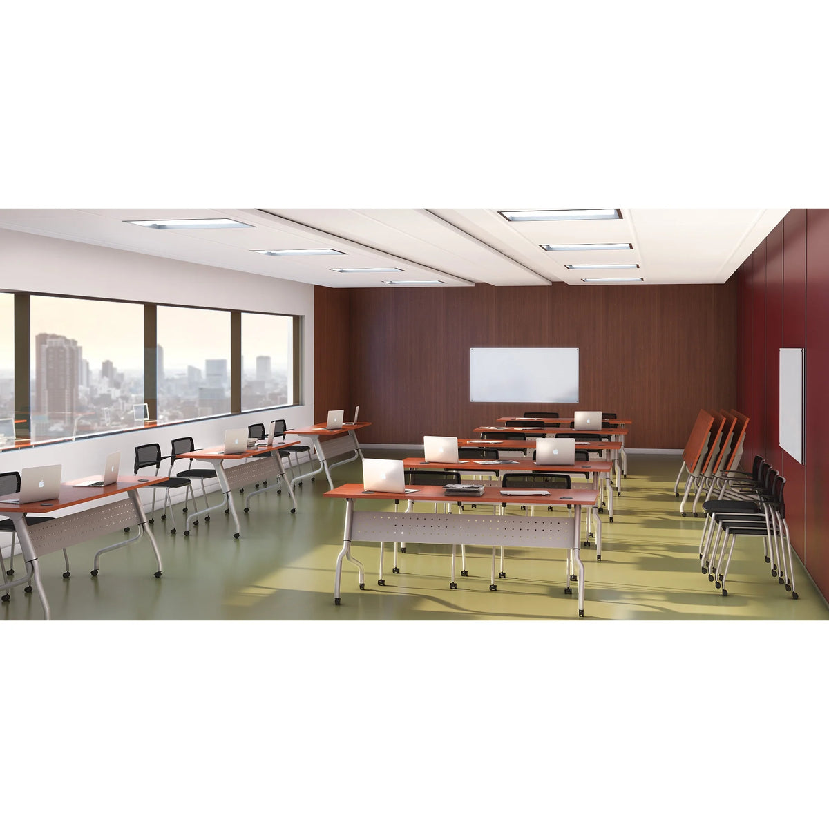Cherry Flip Top Training Table U5883