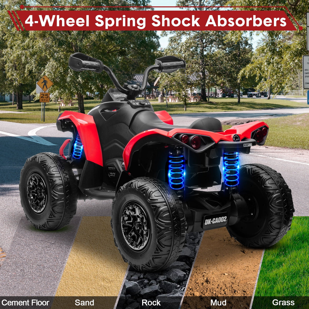 24V 4 Wheeler ATV with 2 Seater I96957