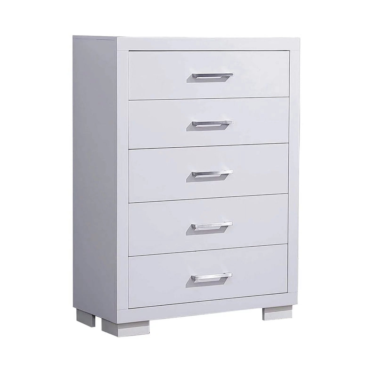 White 6-Piece Wood California King Bedroom Set U779888