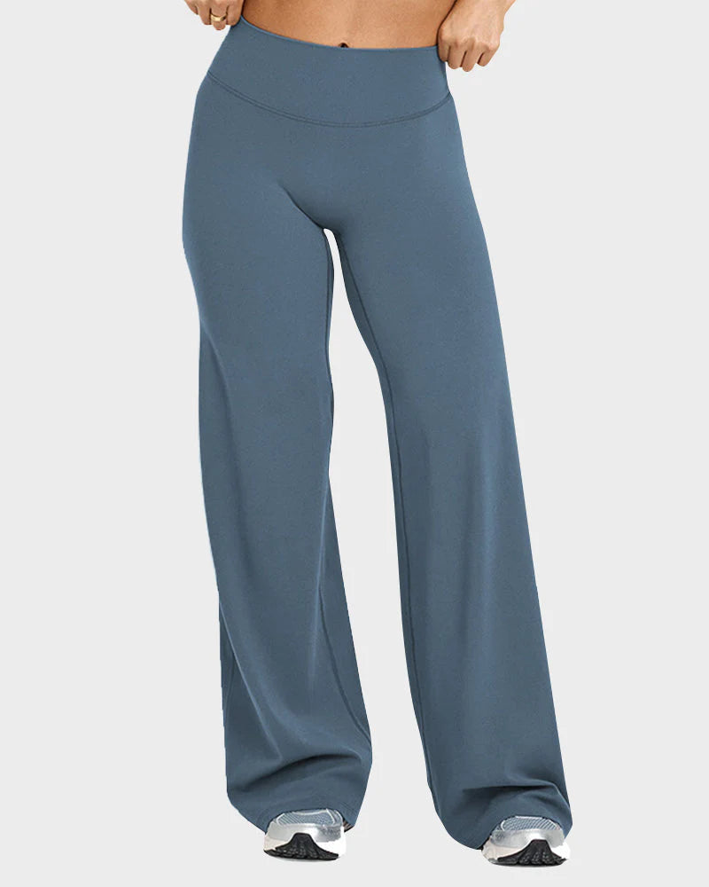 High-Waisted Wide-Leg Yoga Pants G373