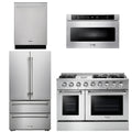 48 In. Propane Gas Range, Refrigerator, Dishwasher, Microwave Drawer X8195