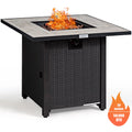 30'' Square Propane Gas Fire Pit Table 50,000 BTU with Cover L926