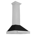 400 CFM Ducted Wall Mount Range Hood with Black Matte Shell P9001