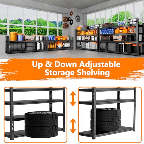 5 Tier Heavy Duty Adjustable Metal Garage Shelving K9898