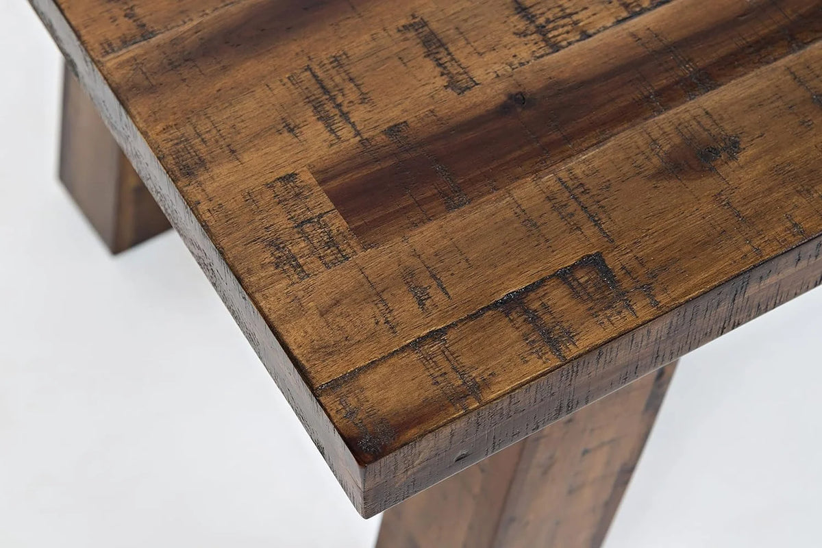 Rustic Industrial Acacia Coffee Table With Storage A99292