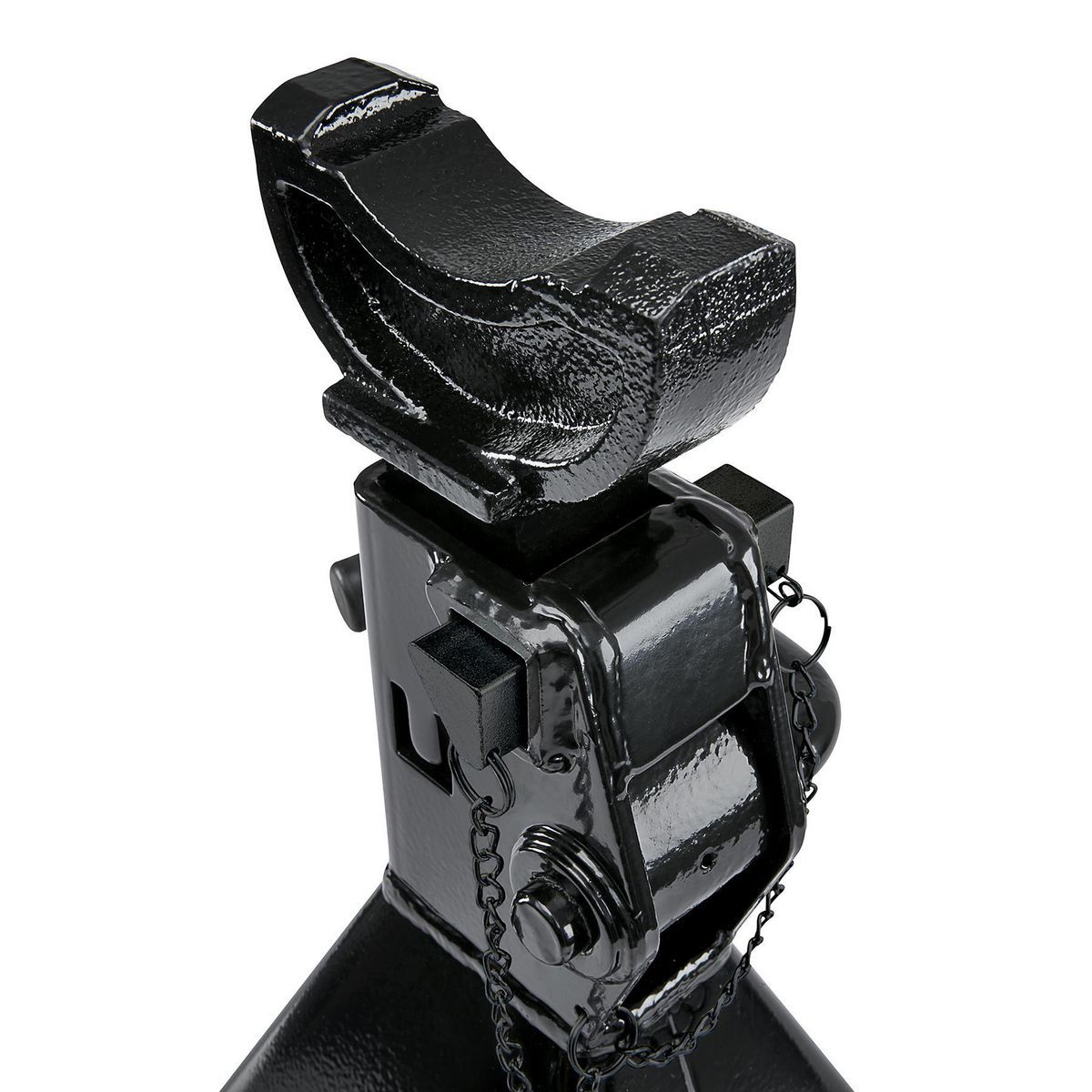 12 Ton Heavy Duty Ratcheting Jack Stands, Black Y224405