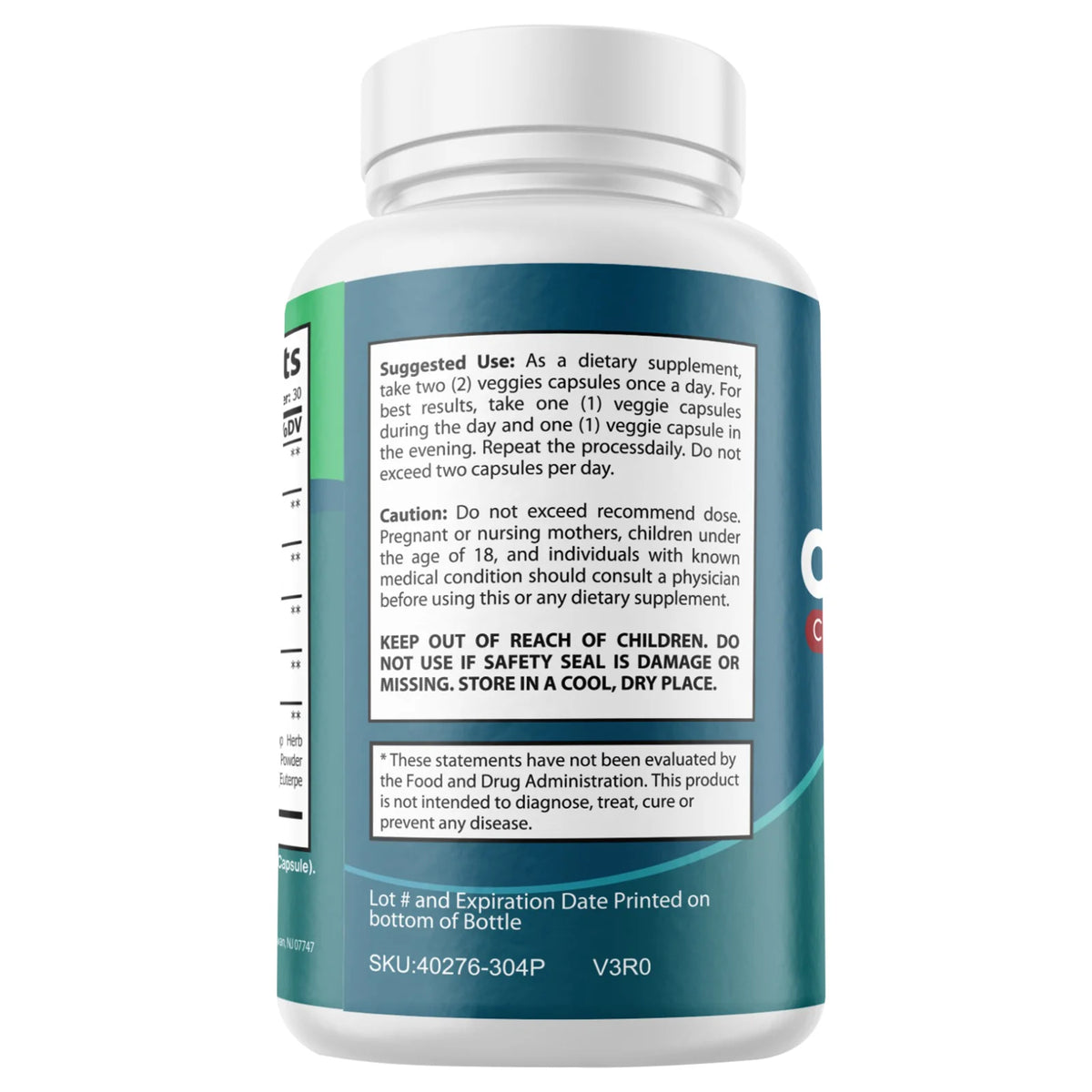 2 Pack Natural Digestive Support Supplement 60ct D968