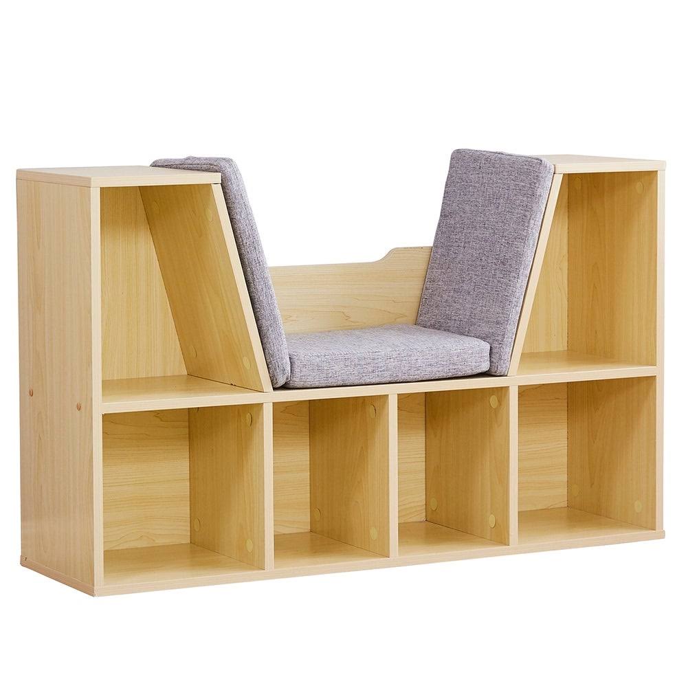 Modern 6-Cubby Kids Bookcase Wood L205234