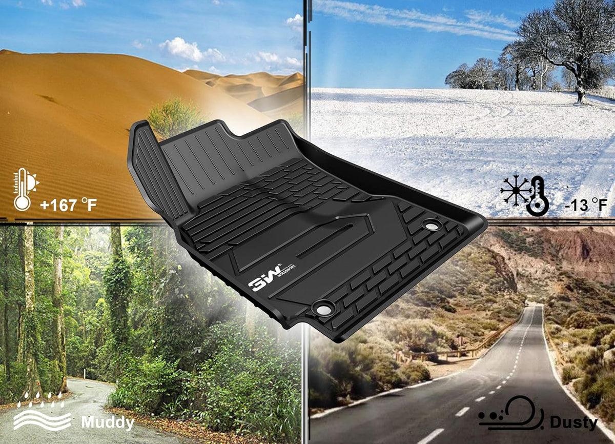Black TPE All Weather Floor Liner Full Set Y907568