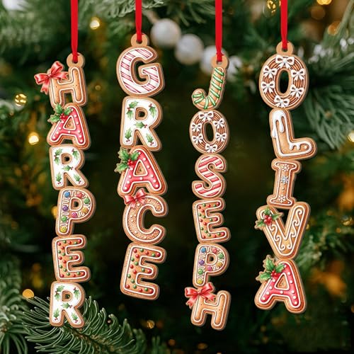 Wooden Christmas Ornament D406