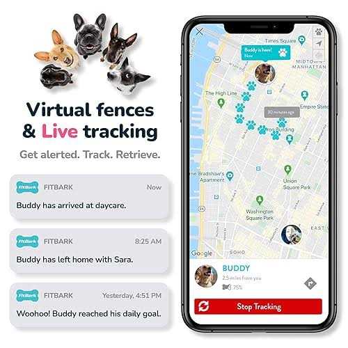 GPS Dog Tracker Health & Location Pet Tracking Collar Device X634787