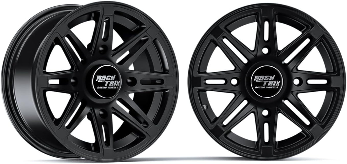 14x7 Black ATV Wheels Set of 4 E81718