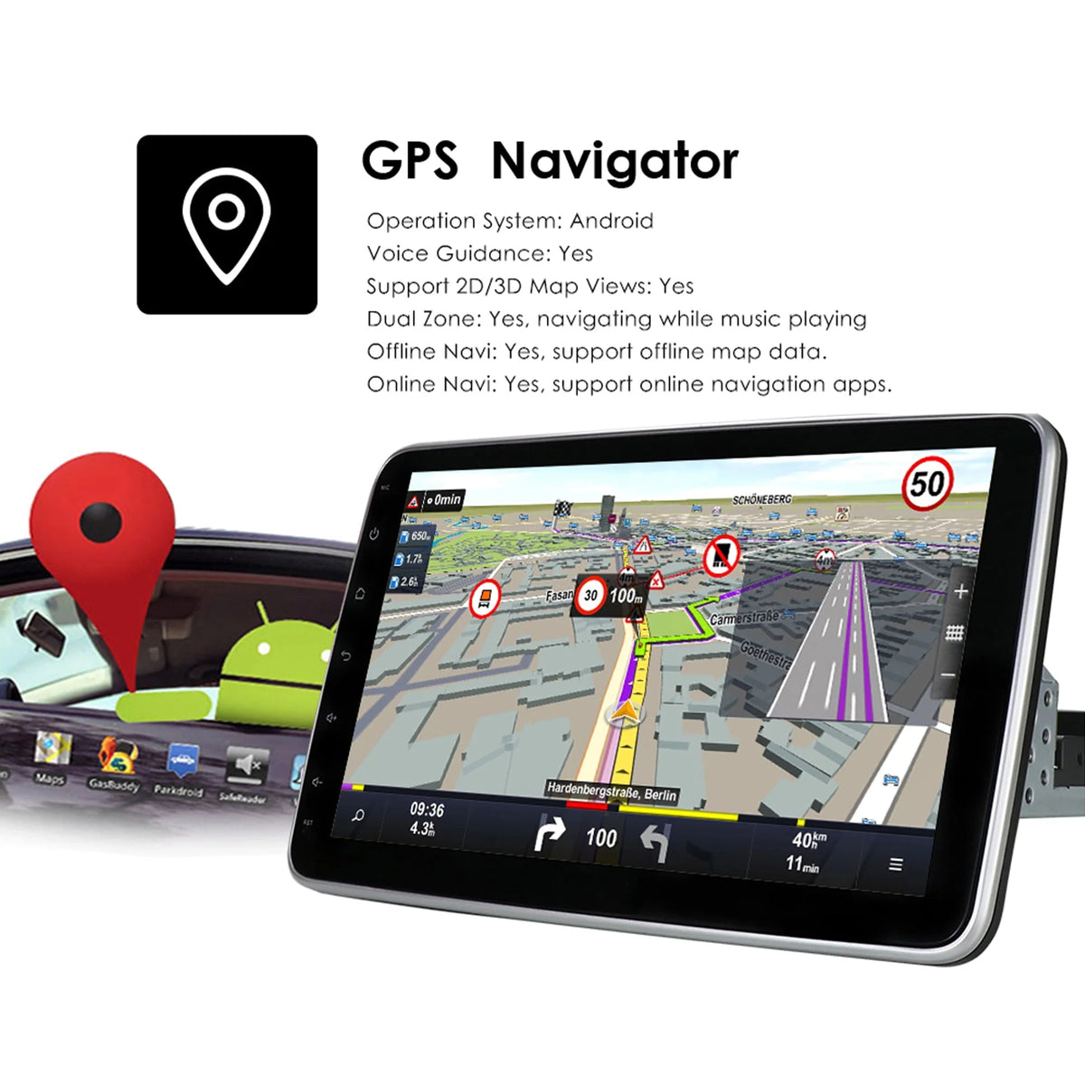 10.1'' Android Car Stereo Radio J118