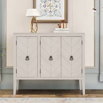 Navy Blue 3 Door Accent Cabinet K376758