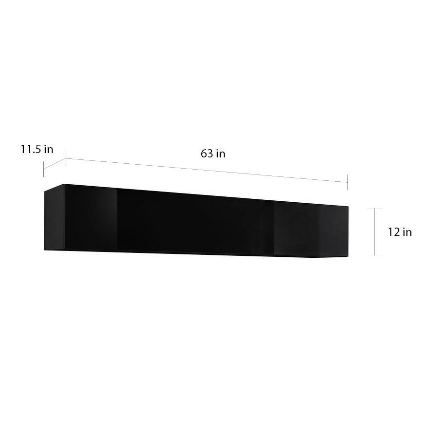 White Wall-Mounted Shelf Cabinet K31842