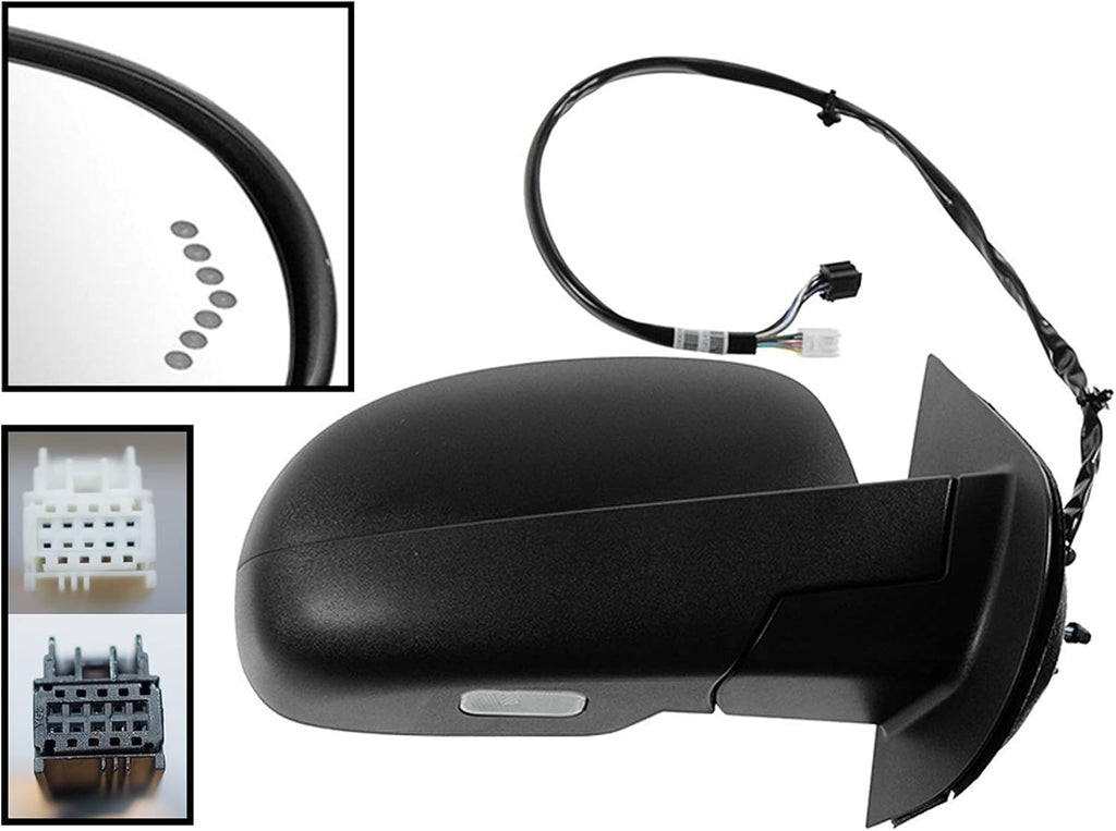 Power Folding Heated Memory Mirror with LED Signal Y6239