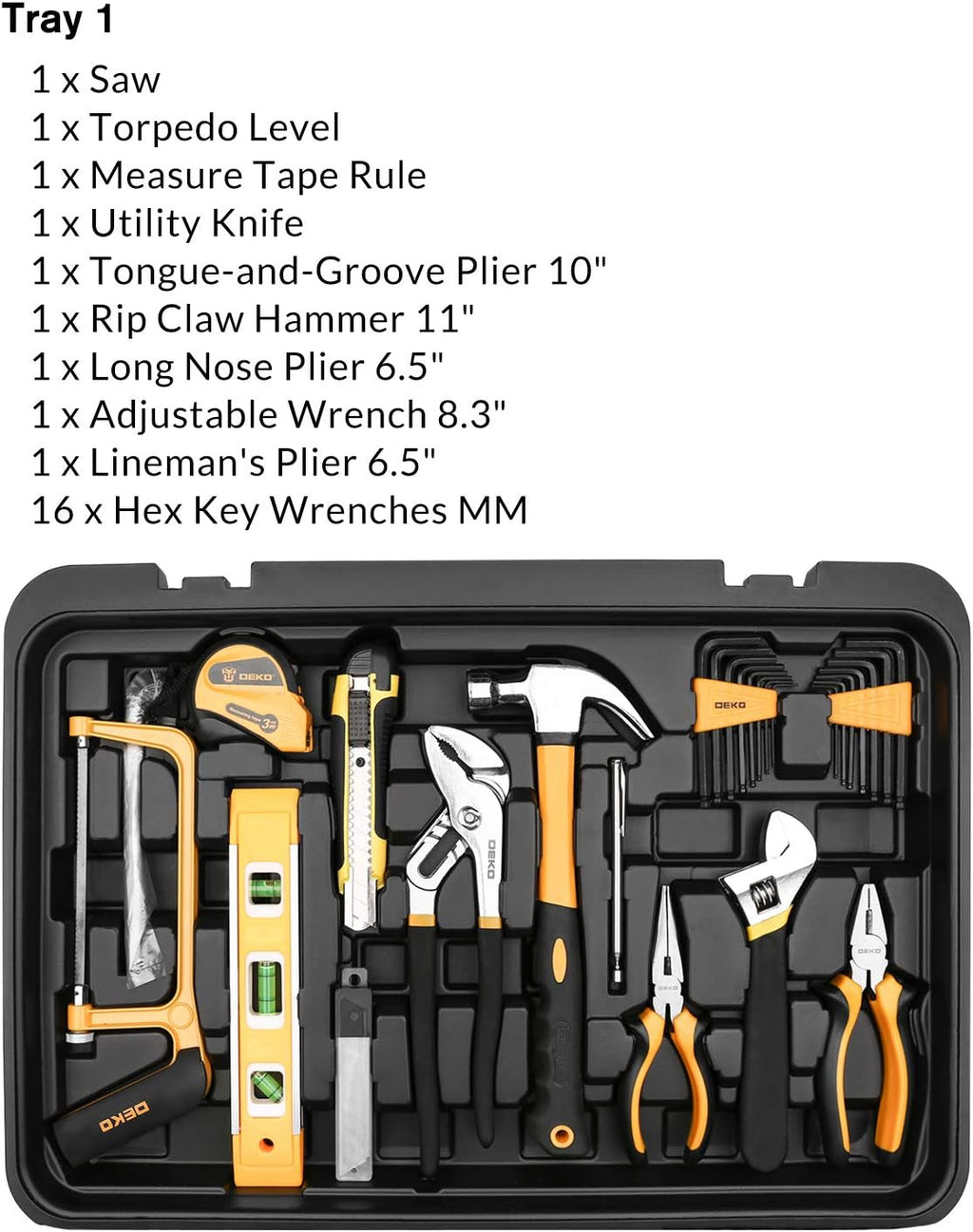 258 Piece Rolling Tool Box Socket Wrench Hand Tool Set X53750