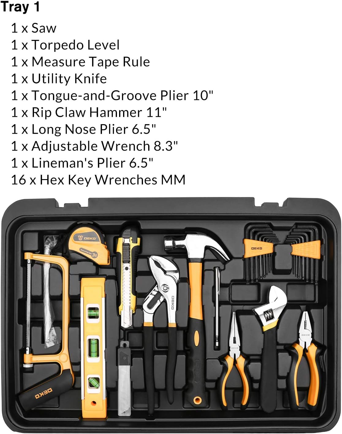 258 Piece Rolling Tool Box Socket Wrench Hand Tool Set X53750