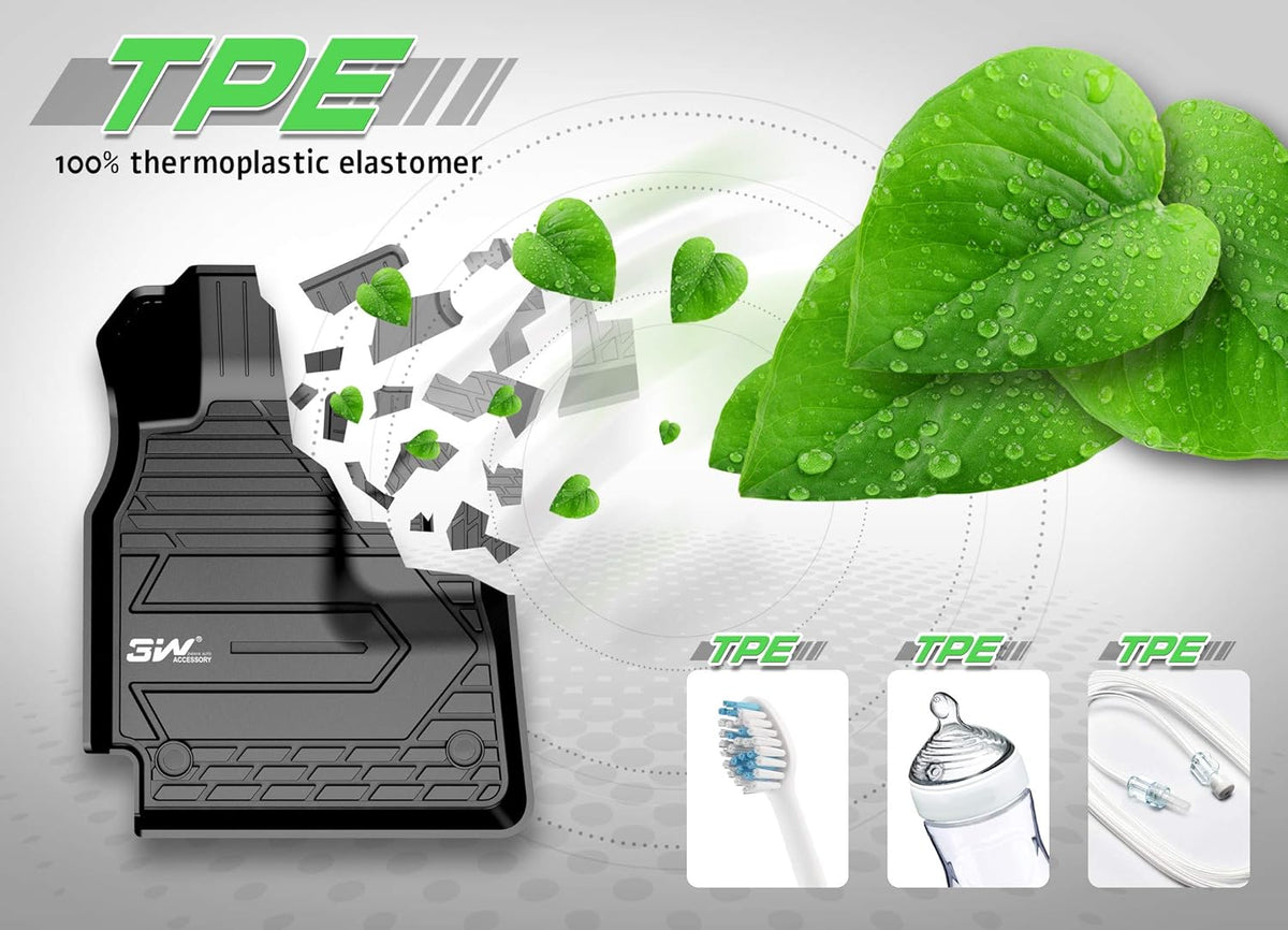 Black TPE All Weather Floor Liner Full Set Y907568