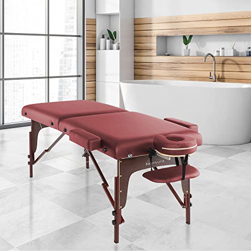Lightweight Bi-Fold Memory Foam Massage Table with Carrying Case A5266