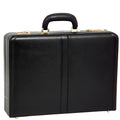 Black Leather Expandable Attache Case H426002