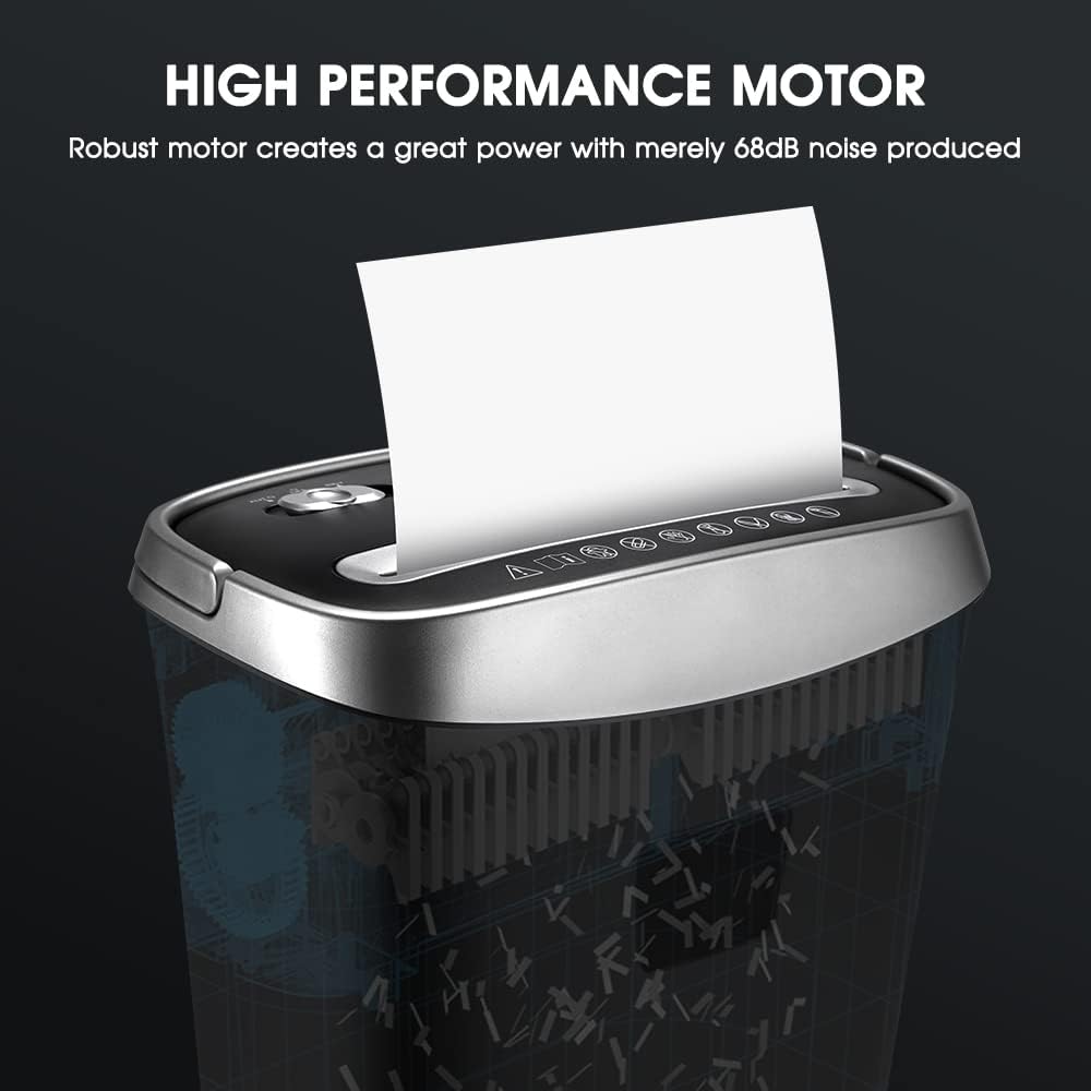 8-Sheet Cross-Cut Paper and Credit Card Shredder, 3.96 Gallon T127
