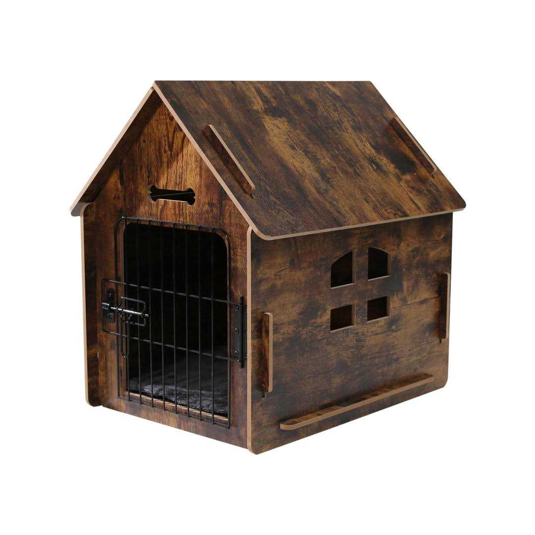 Wooden Pet House with Roof and Lockable Door O2316