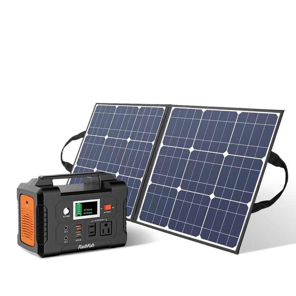 200W Portable Power Station with 50W Solar Panel N7576